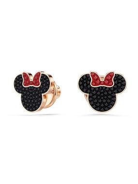 Swarovski Minnie Mouse Black and Red Crystal Stud Earrings